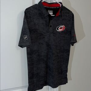 New Fanatics Polyester Camouflage Carolina Hurricanes Golf Polo Shirt S slim fit